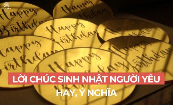 lời chúc sinh nhật người yêu