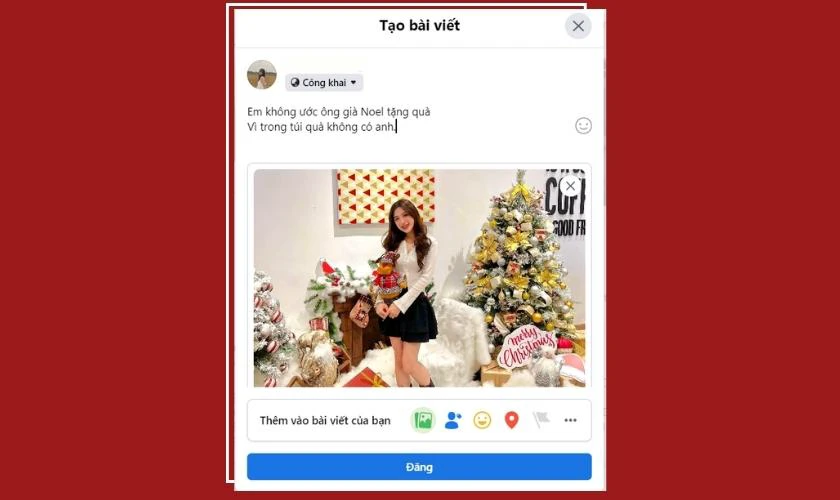 99+ Caption Noel thả thính, hài hước 2024