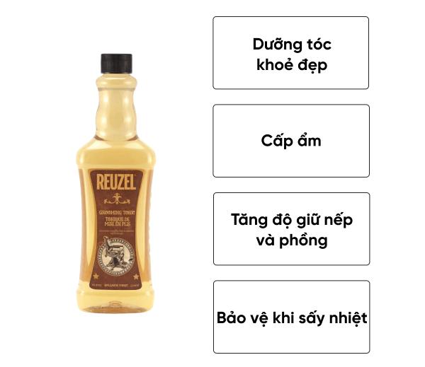 Reuzel Grooming Tonic có khả năng giữ nếp và tạo độ phồng cho tóc tốt