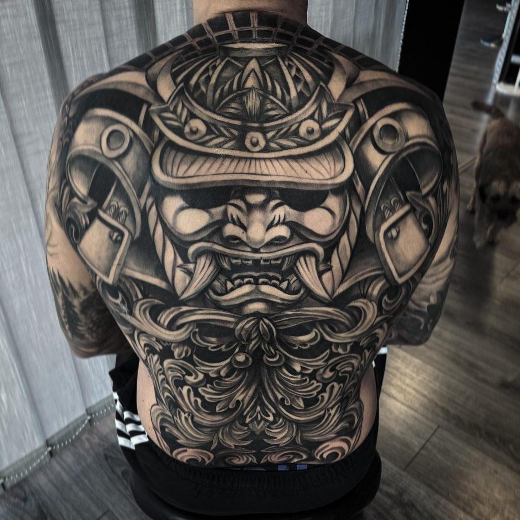 50+ Hình xăm Samurai full kín lưng nam đẹp, chất nhất