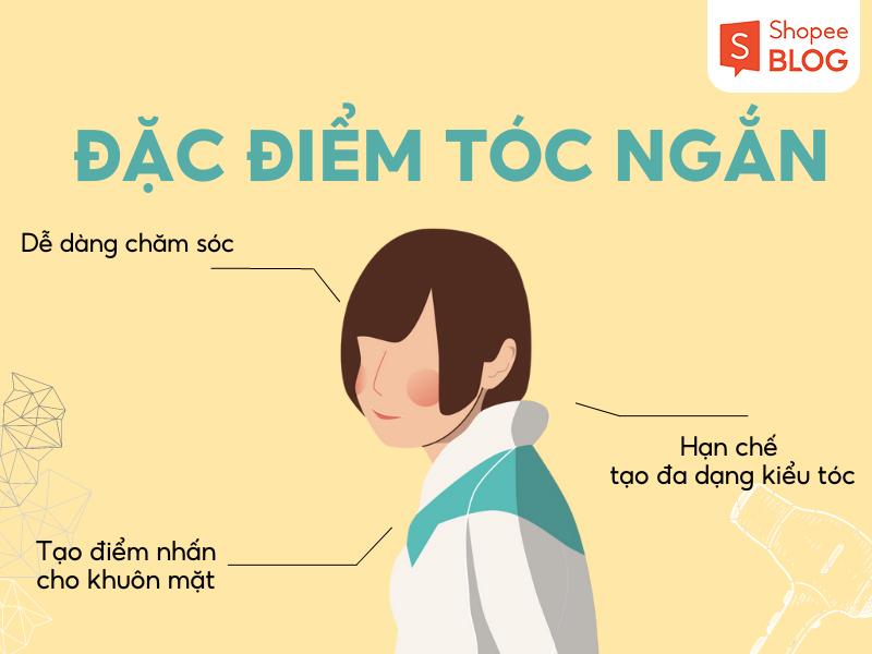 Những đặc điểm của kiểu tóc nữ ngắn trendy (Nguồn: Shopee Blog)