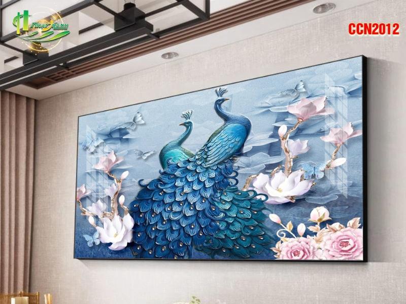 Tranh con công hợp với tuổi nào
