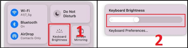 Tắt đèn bàn phím trên MacBook theo cách thủ công