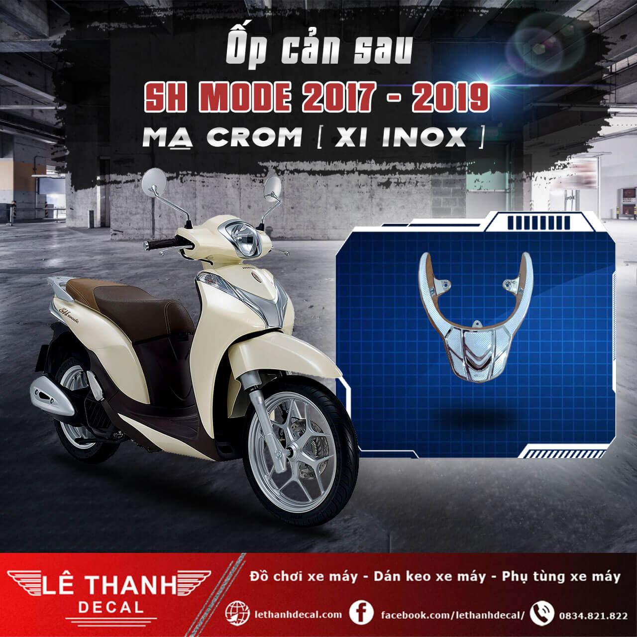 Ốp cản sau SH Mode 2017 - 2019 xi mạ crom