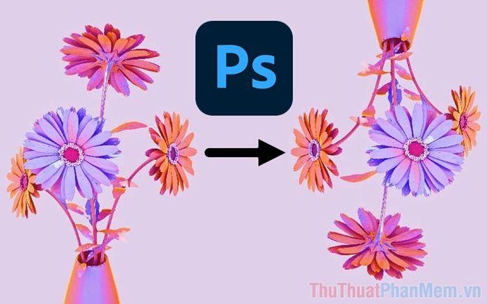 Lật hình ảnh bằng cách thông thường trong Photoshop