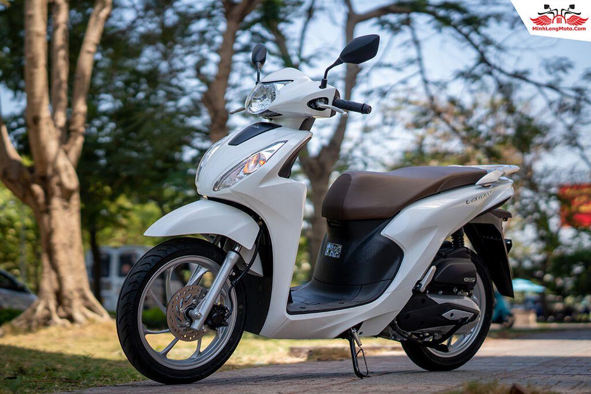 Honda Vision màu trắng tinh tế