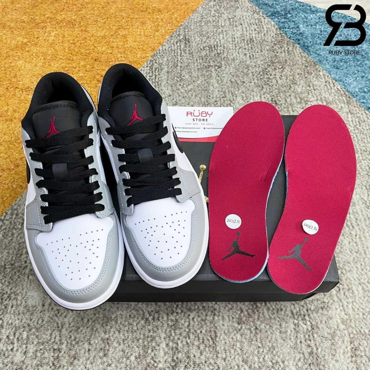 Giày Air Jordan 1 Low Light Smoke Grey Xám Khói Rep 1 1