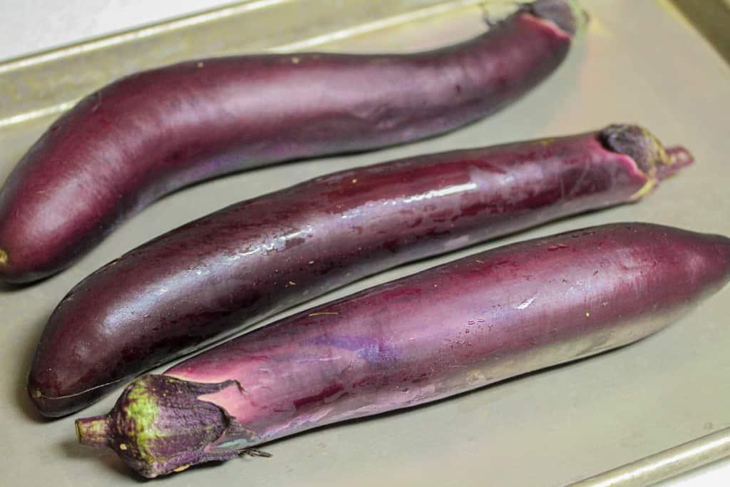 Grilled Eggplant With Scallion Oil (Cà Tím Nướng Mỡ Hành)