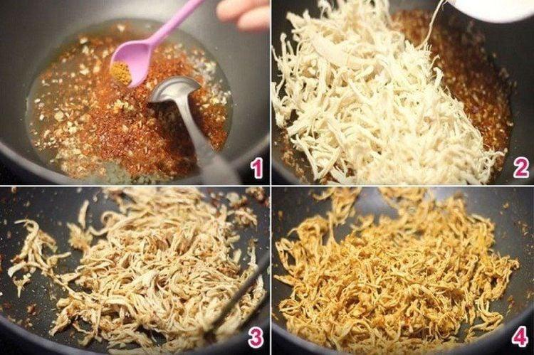 Làm thịt gà sấy khô cần thực hiện đúng các bước trong quy trình