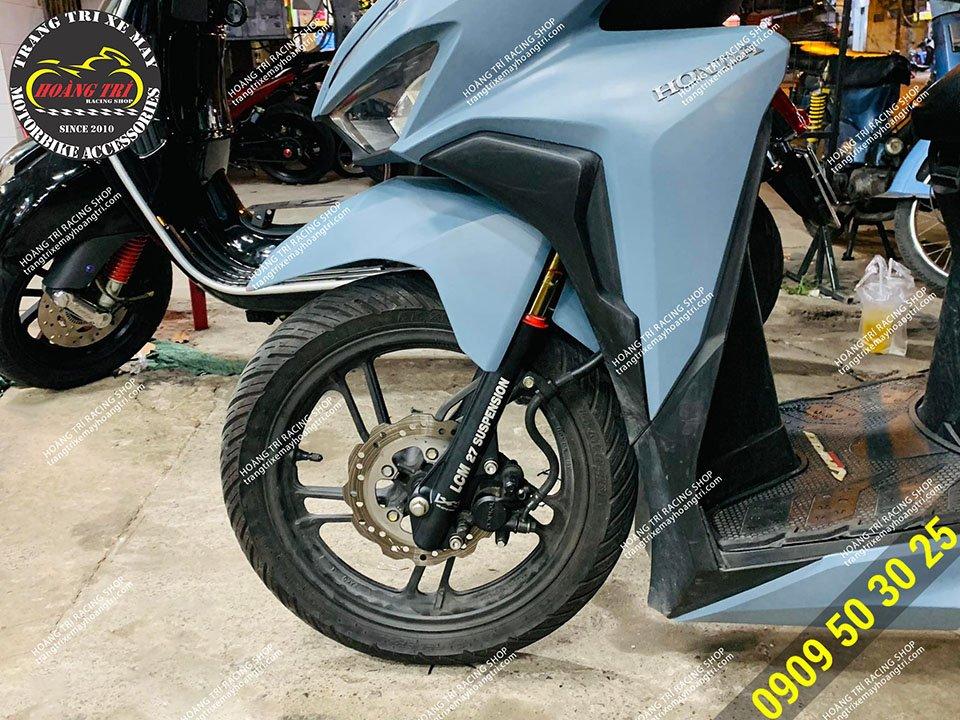 Phuộc trước LCM cho xe Vario - ti phuộc màu vàng