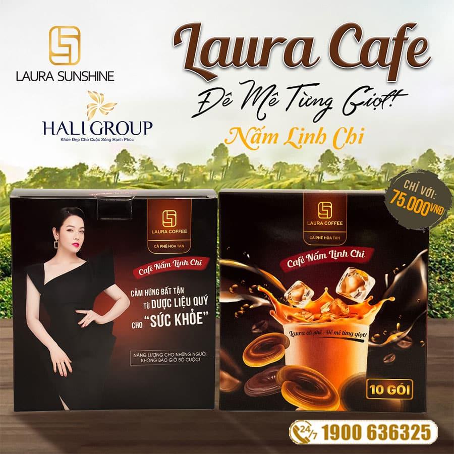 Cà Phê Nấm Linh Chi Laura Coffee Nhật Kim Anh