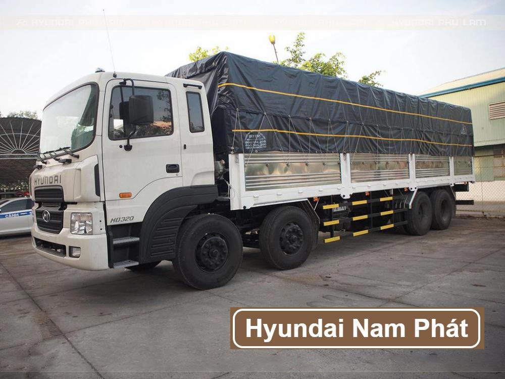ngoai that xe tai hyundai hd320 4 chan