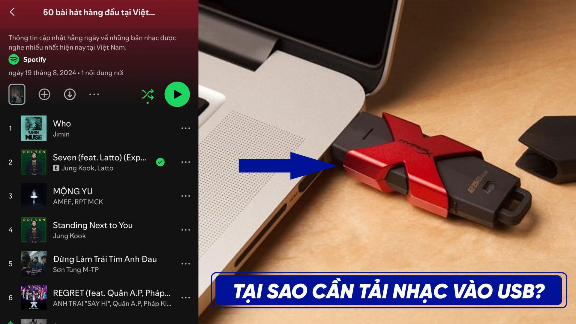 Cách tải nhạc vào USB trên máy tính và điện thoại nhanh chóng nhất