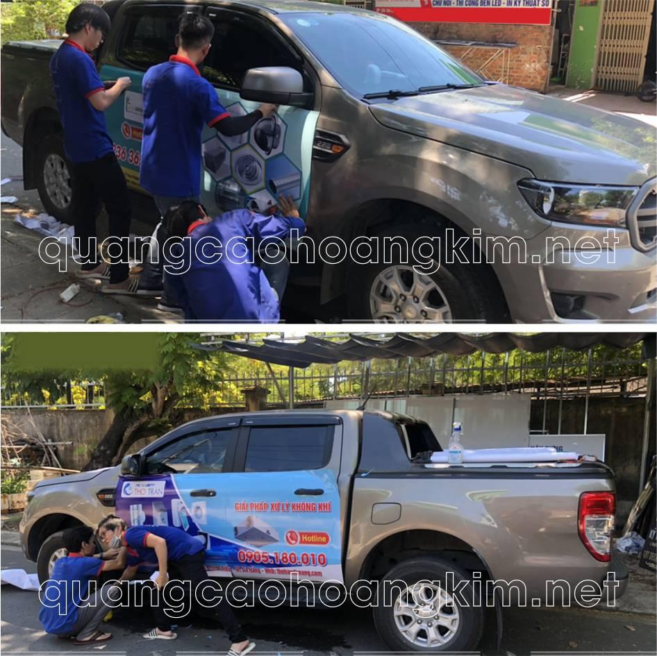 DÁN DECAL XE HƠI BÁN TẢI QUẢNG CÁO NỔI BẬT, THU HÚT