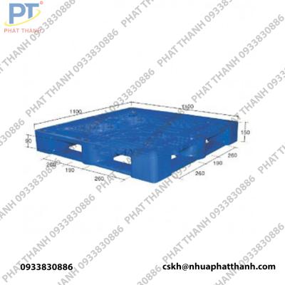 Pallet nhựa PL15LK màu xanh dương nhạt
