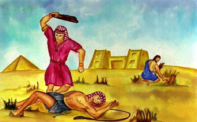 Moses kill Egyptian