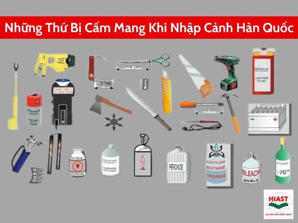 Những Thứ Bị Cấm Mang Vào Hàn Quốc 2025 Bạn Nên Biết