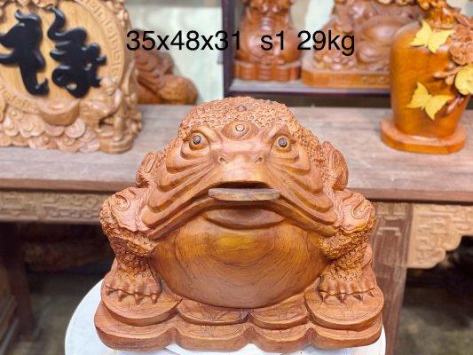 Thiềm Thừ chiêu tài lộc ( cóc 3 chân ) 26x36x30cm