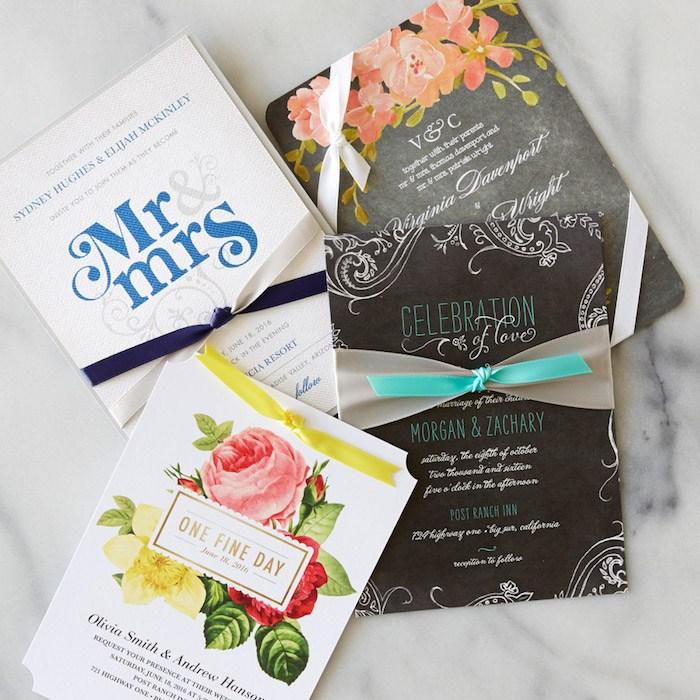 tự thắt nơ thiệp cưới 02