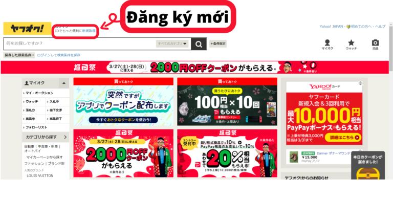 Hướng dẫn đăng ký đấu giá Yahoo auction Nhật Bản