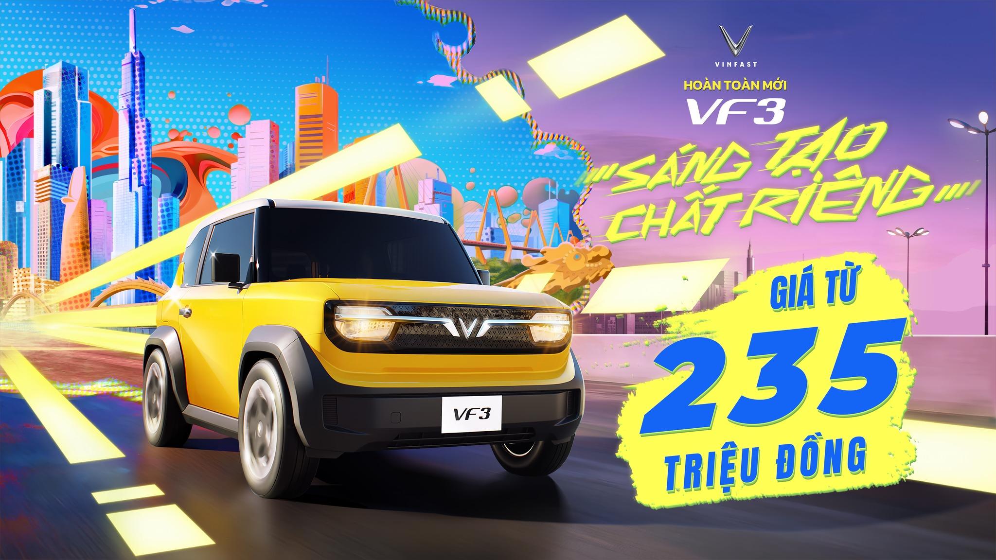 VinFast VF3: Bảng giá xe, chương trình khuyến mãi & thông số xe