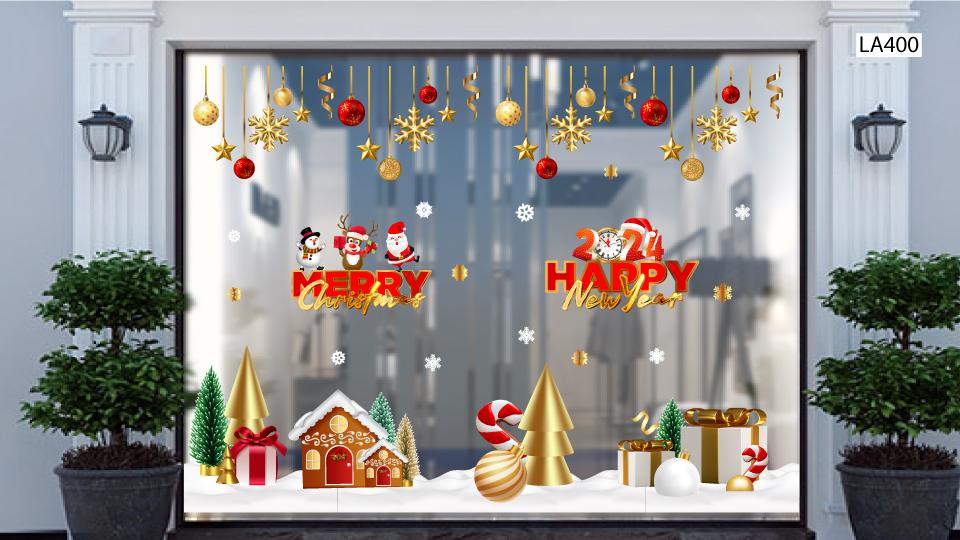 10 cách trang trí noel trên cửa kính đơn giản siêu đẹp 2024