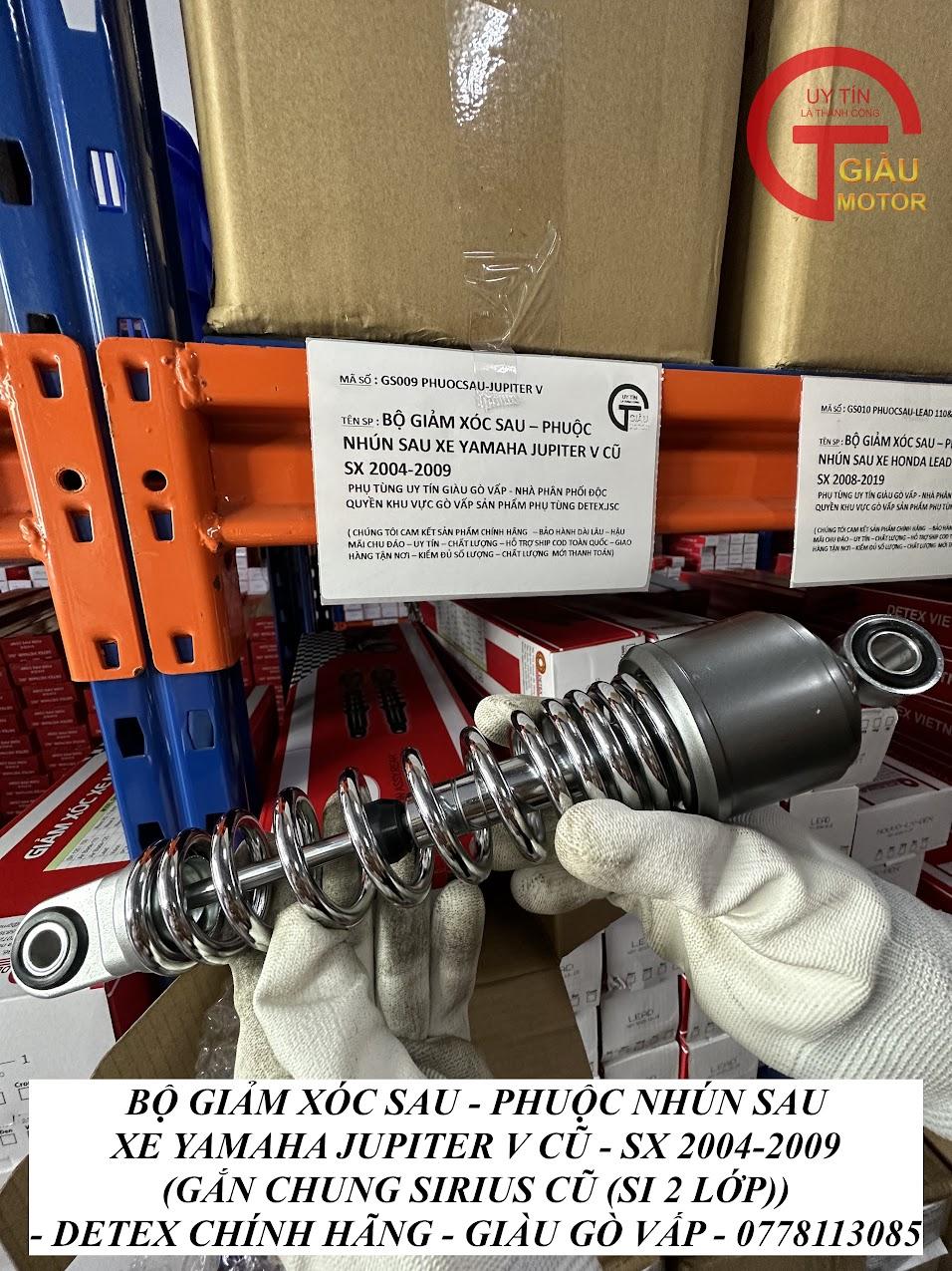 Phuộc Giảm Xóc Sau Xe Yamaha Jupiter V Cũ Hàng Detex.JSC Chính Hãng Tại Phụ Tùng Uy Tín Giàu Gò Vấp