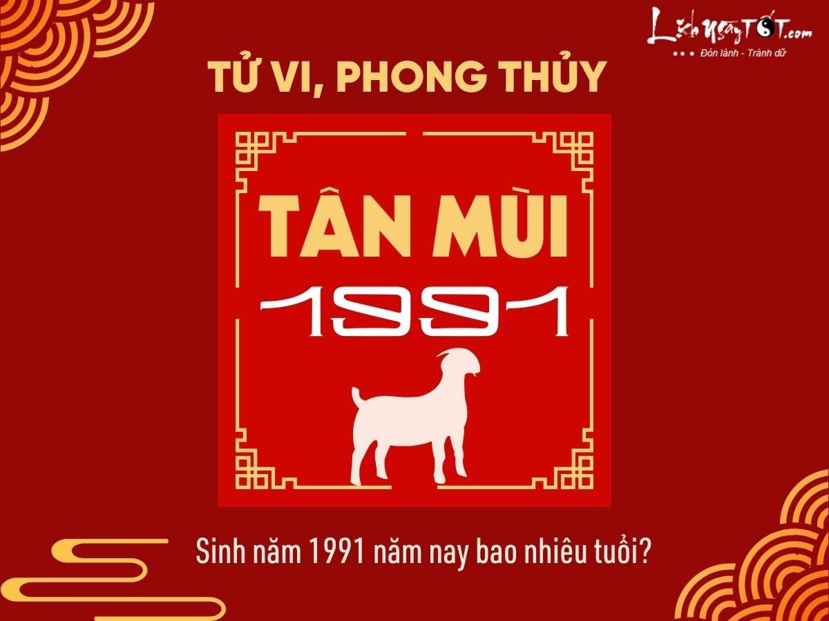 Sinh năm 1991 là bao nhiêu tuổi? Giải mã tuổi Tân Mùi