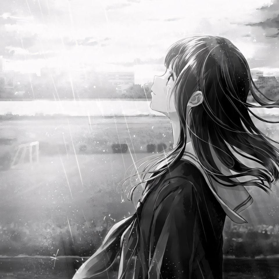 99+ Ảnh Anime Trắng Đen Buồn ??, Ngầu?️, Avatar Nam Trắng Đen Buồn