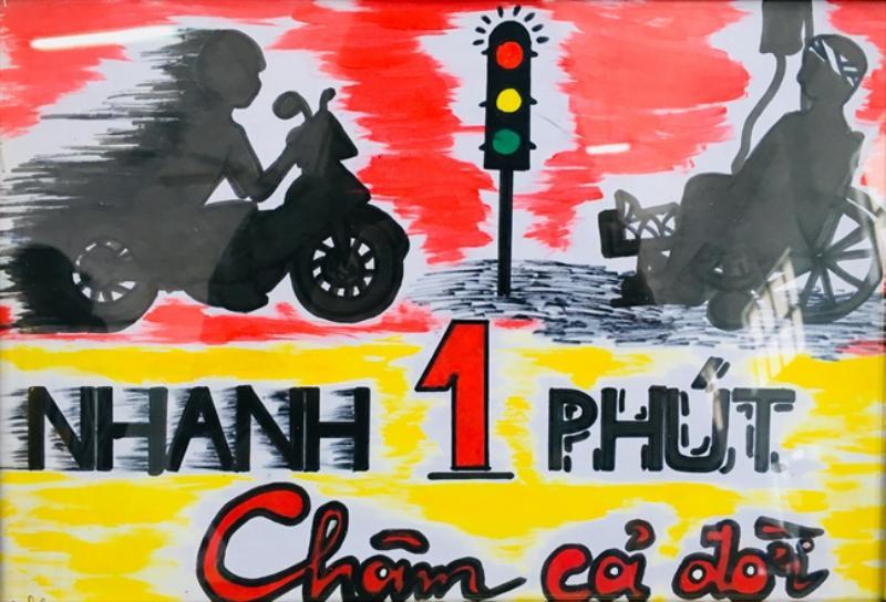 Tranh vẽ an toàn giao thông của họa sĩ – Thông điệp sâu sắc