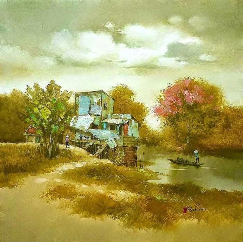 Tranh phong cảnh quê hương