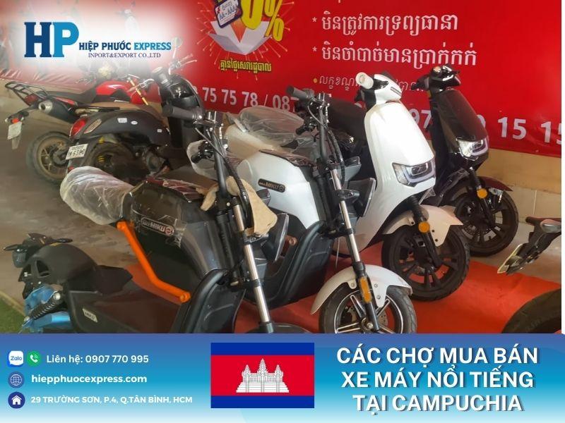 Chợ mua bán xe máy Campuchia nhập khẩu về Việt Nam