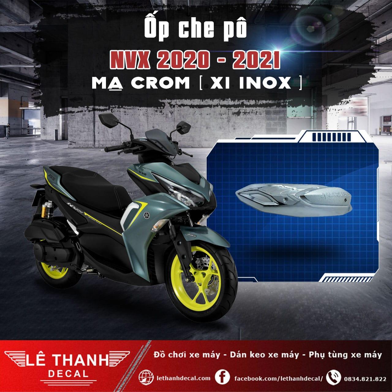 Ốp pô NVX 2020 - 2021 xi mạ crom