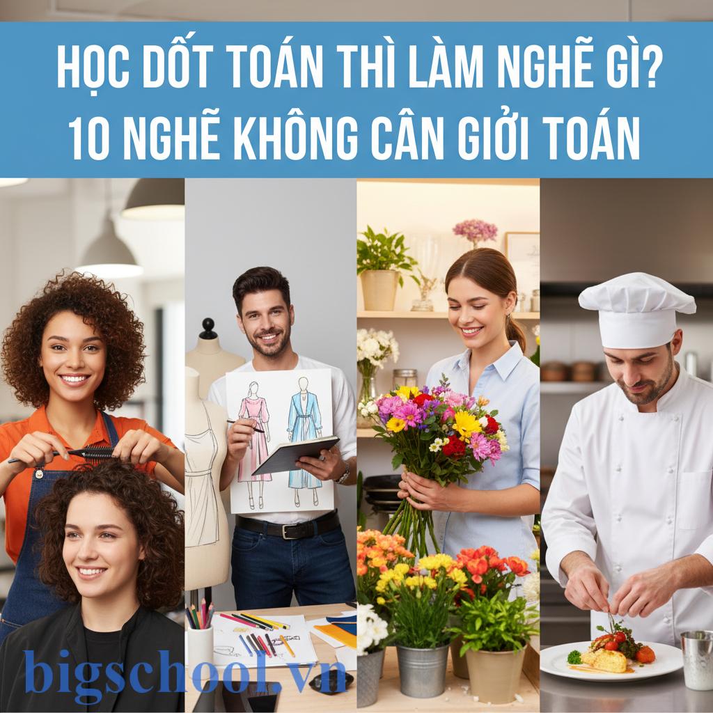 Học dốt toán thì làm nghề gì? 10 nghề không cần giỏi toán