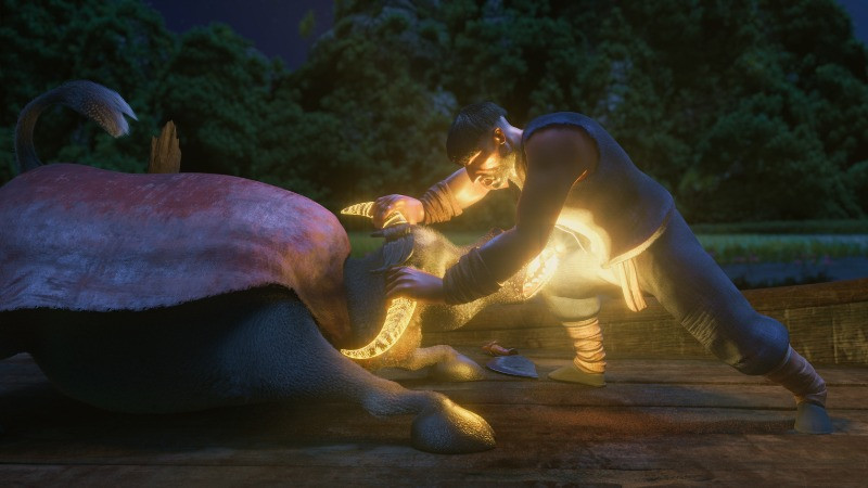 Chất liệu văn hóa dân gian đậm nét trong phim hoạt hình "Trạng Quỳnh nhí: Truyền thuyết Kim Ngưu"