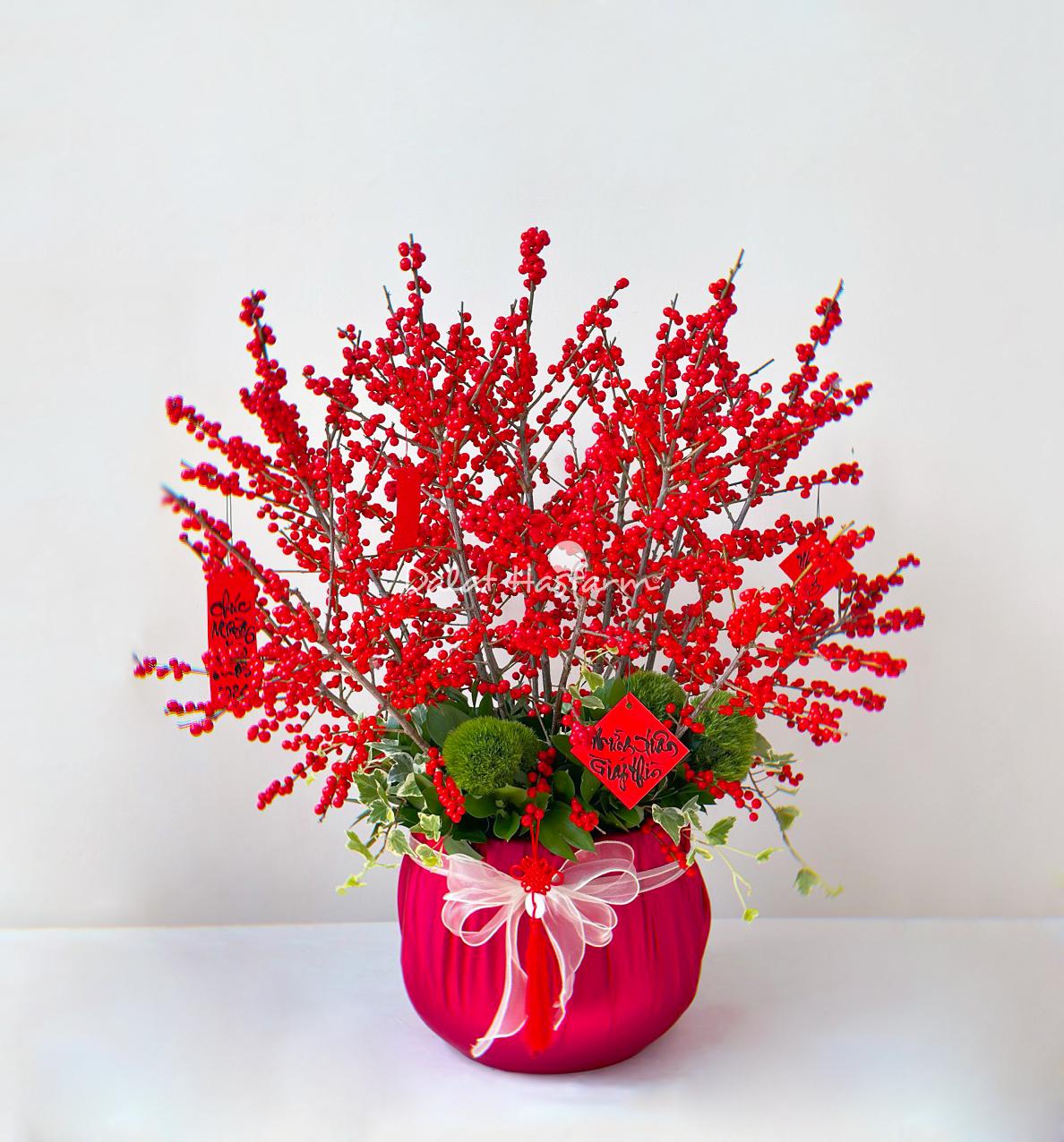 Bình Hoa Đào Đông - Tết Phú Quý 563