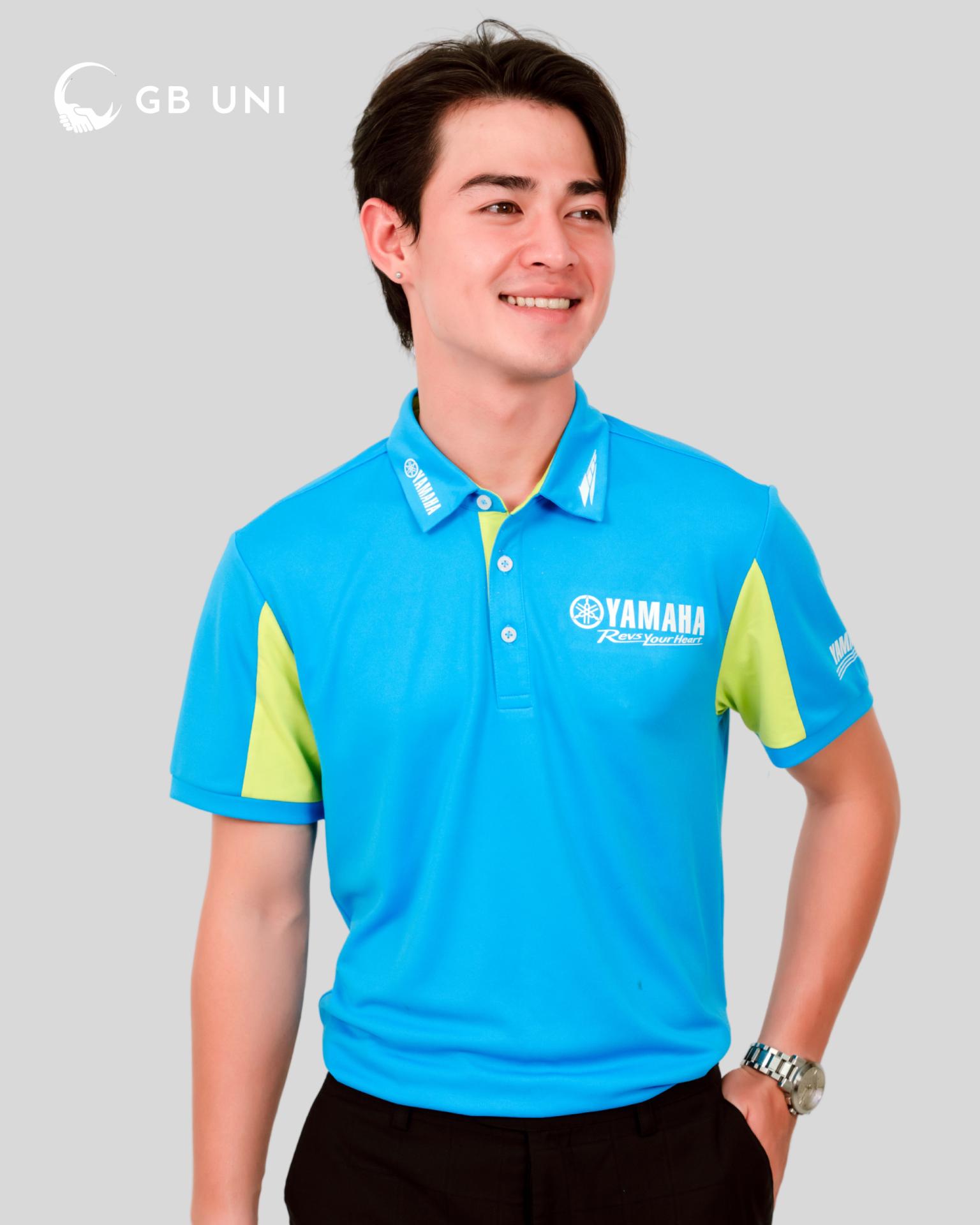 Áo đồng phục polo cao cấp công ty Yamaha màu xanh – 15