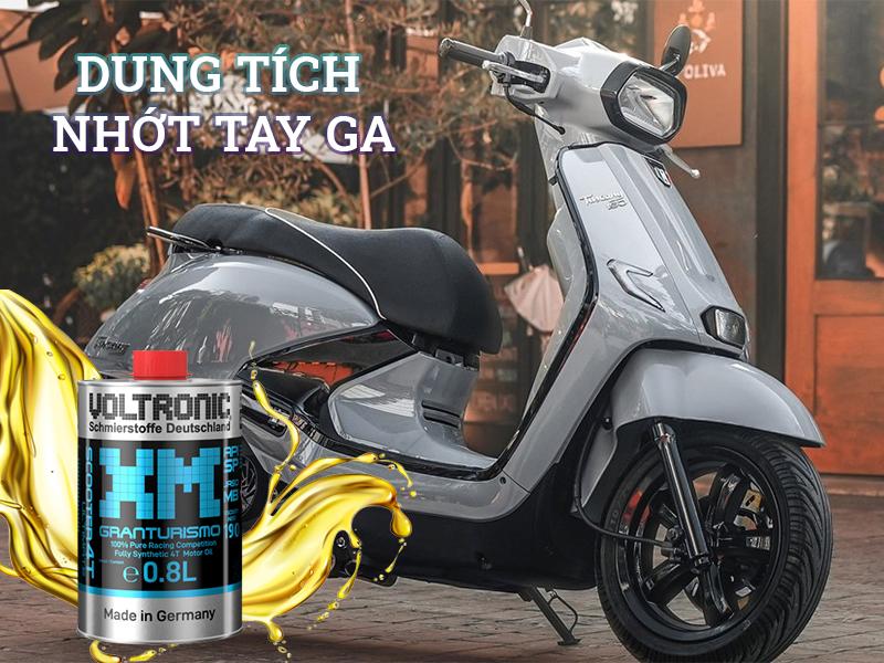 Bảng dung tích nhớt các dòng xe tay ga thông dụng hiện nay