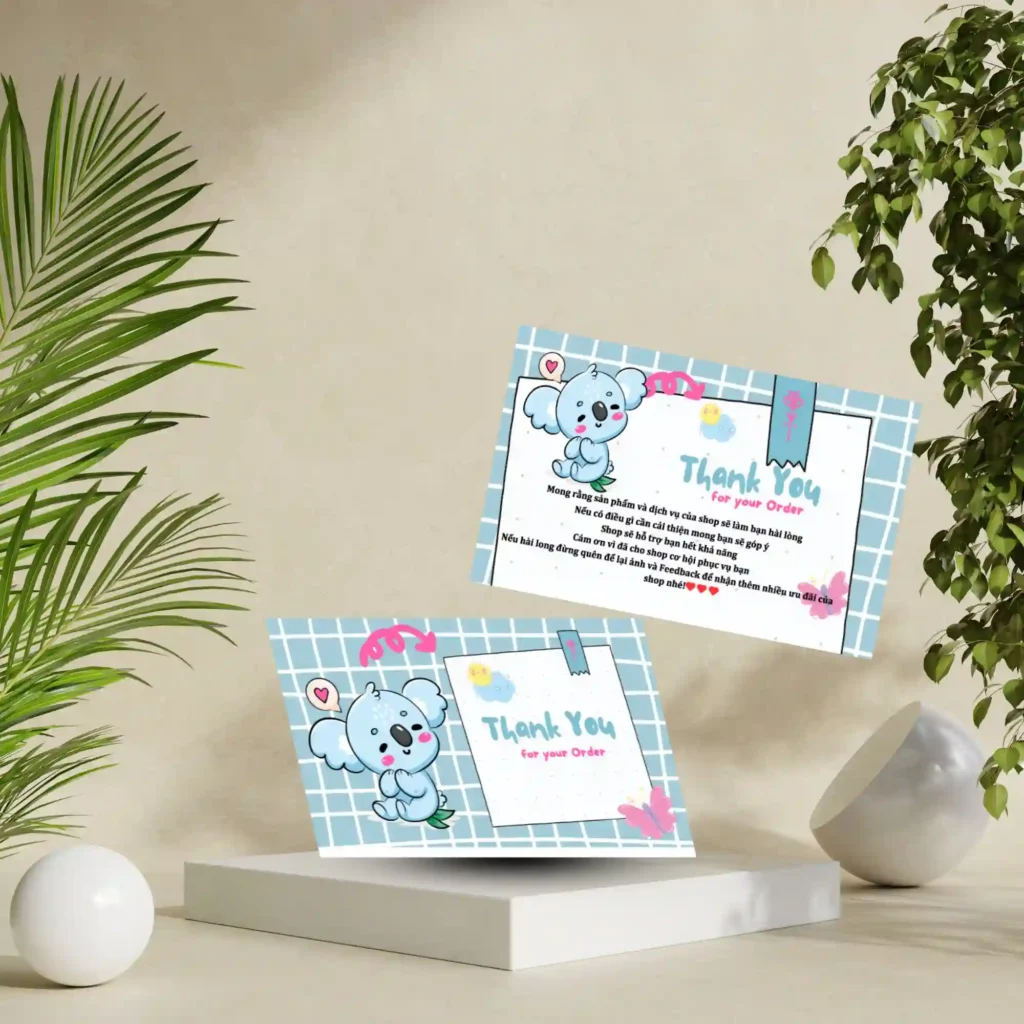 Thiệp cảm ơn, thank you cards