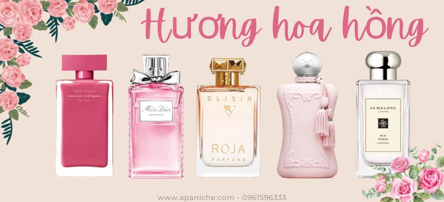 Top 15 Chai Nước Hoa Mùi Hoa Hồng Thơm Quyến Rũ Nhất