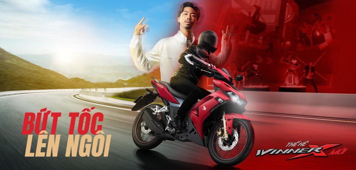 Dán keo trong nhám Winner X V3 2023 ABS đen vàng đồng